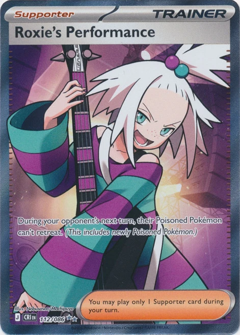 ME Chaos Rising 112/086 Roxie's Performance (Full Art)