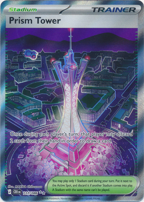 ME Chaos Rising 111/086 Prism Tower (Full Art)
