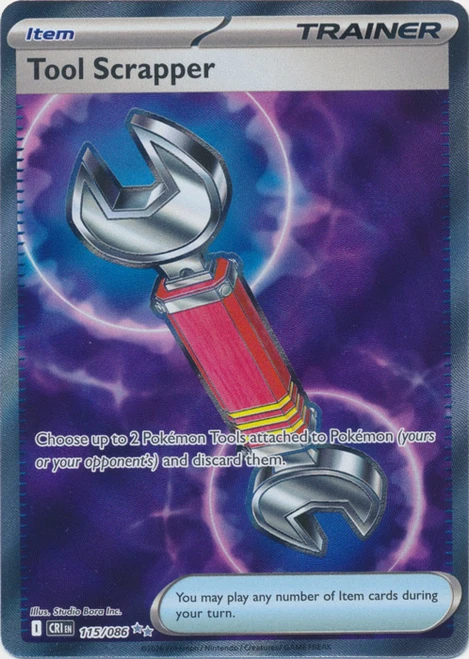 ME Chaos Rising 115/086 Tool Scrapper (Full Art)