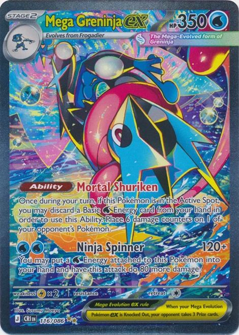 ME Chaos Rising 116/086 Mega Greninja ex (Special Illustration Rare)