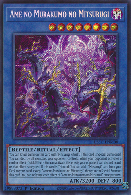 L26D-ENM08 Ame no Murakumo no Mitsurugi (Secret Rare)
