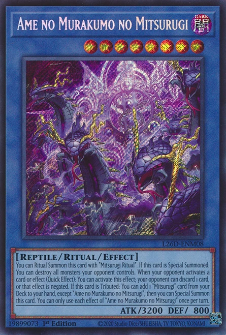 L26D-ENM08 Ame no Murakumo no Mitsurugi (Secret Rare)