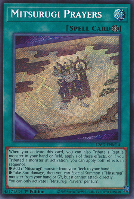 L26D-ENM14 Mitsurugi Prayers (Secret Rare)