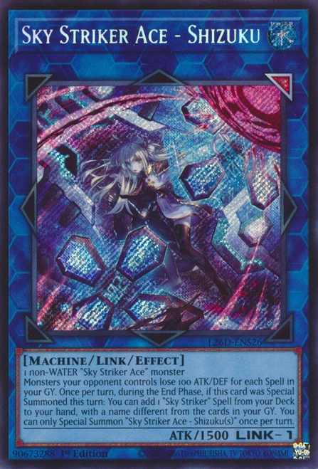 L26D-ENS26 Sky Striker Ace - Shizuku (Secret Rare) (Alternate Art)