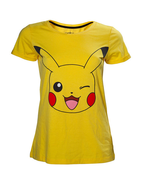 Pokemon - Women's Winking Pikachu T-Shirt