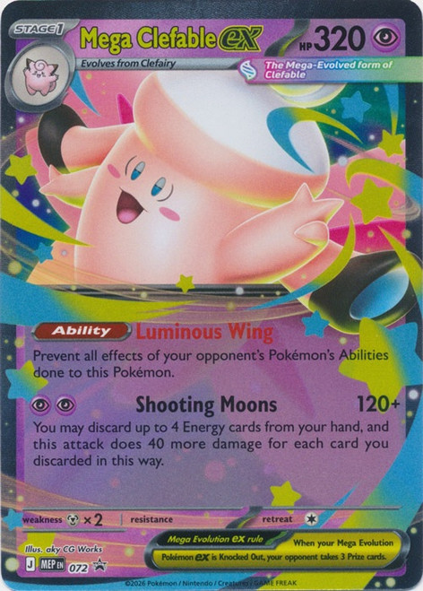 Mega Evolution Promo MEP072 Mega Clefable ex