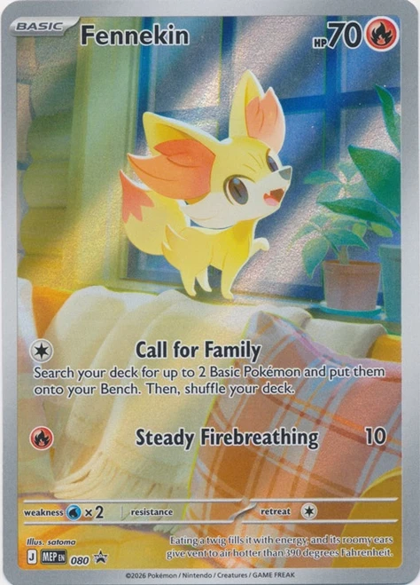 Mega Evolution Promo MEP080 Fennekin (Illustration Rare)