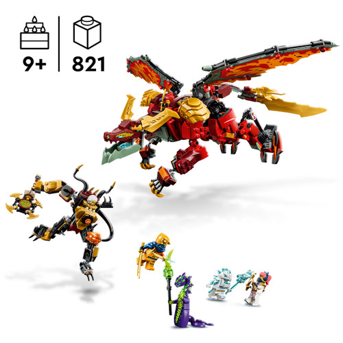 NINJAGO Wyldfyre's Transforming Dragon Mech 71868