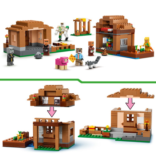Minecraft Evoker Village Attack Playset 21596