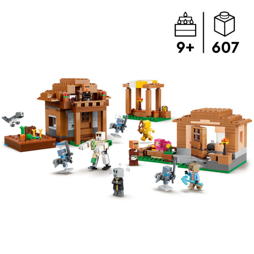 Minecraft Evoker Village Attack Playset 21596