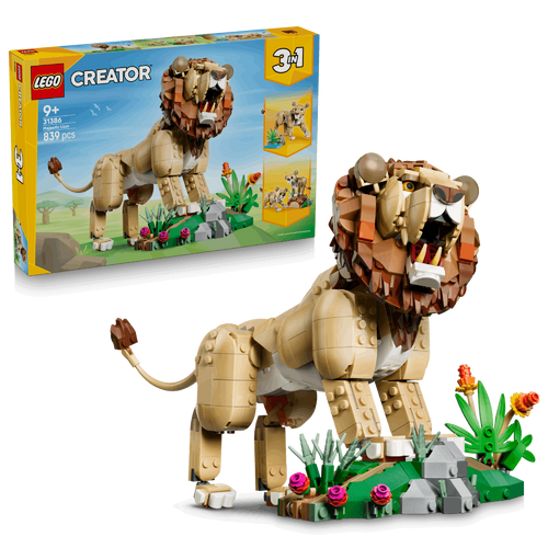 Creator 3 in 1 Wild Animals: Majestic Lion Toy 31386