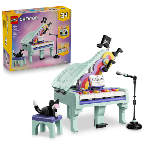 Creator 3 in 1 Music Decor Piano with Cat 31392
