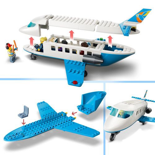 City Passenger Jet Airplane Building Set 60492
