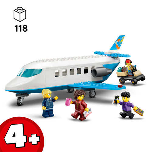 City Passenger Jet Airplane Building Set 60492