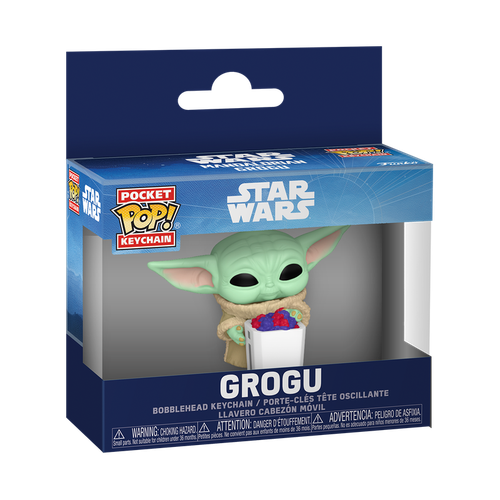 Pocket POP! Keychain: Star Wars - Grogu with Snack