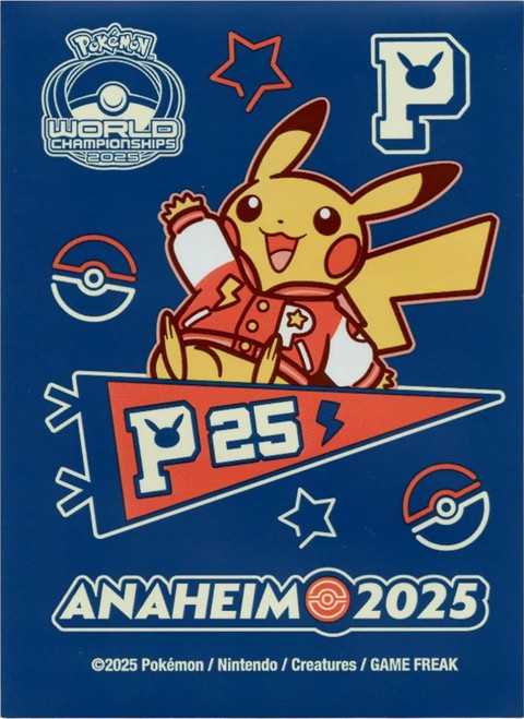 Pokemon Center Worlds 2025 Anaheim Varsity Pikachu Sleeves (65)