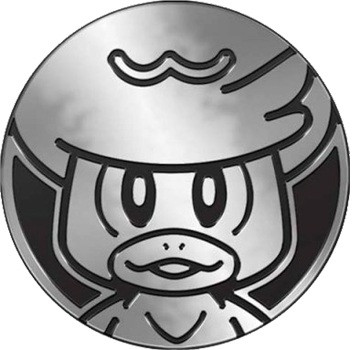 Black & Silver Oversized Quaxly Coin
