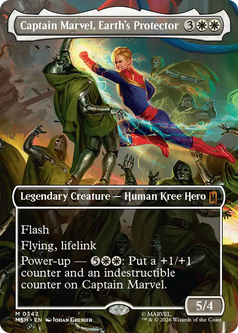 Captain Marvel, Earth's Protector (Borderless Scene)