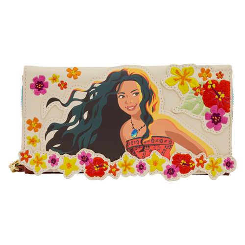 Disney: Moana Live Action Floral Wristlet Wallet