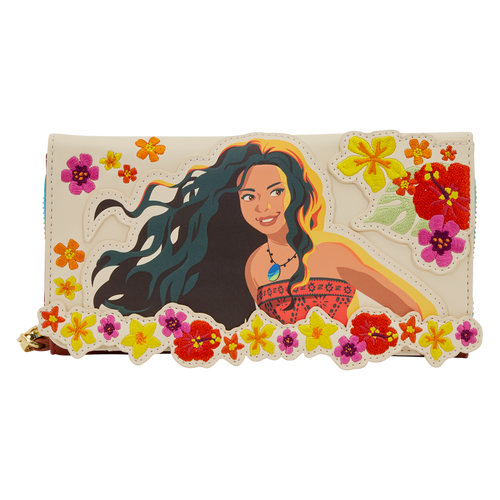 Disney: Moana Live Action Floral Wristlet Wallet