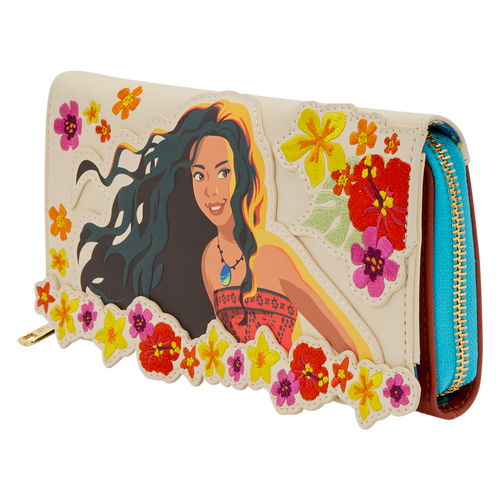 Disney: Moana Live Action Floral Wristlet Wallet