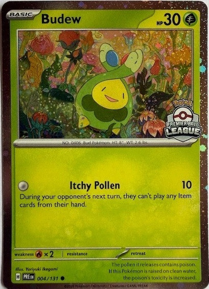 SV Prismatic Evolutions 004/131 Budew (Premier Ball League Promo)