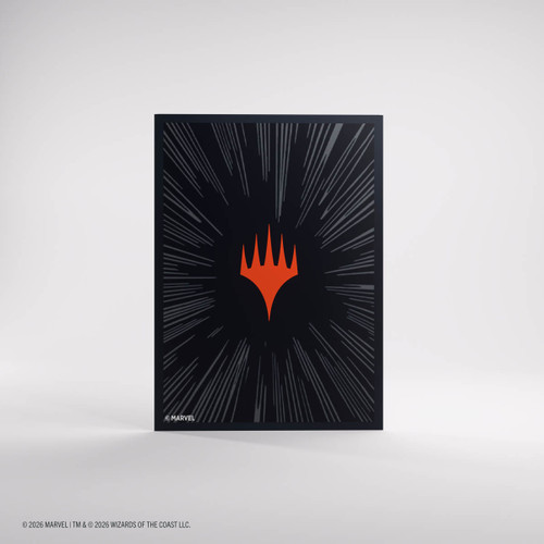MTG Marvel Super Heroes Premium Double Sleeving Pack 100 - Comic Burst Black