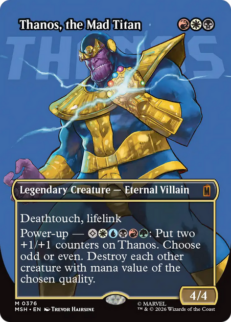 Thanos, the Mad Titan (Logo Art)