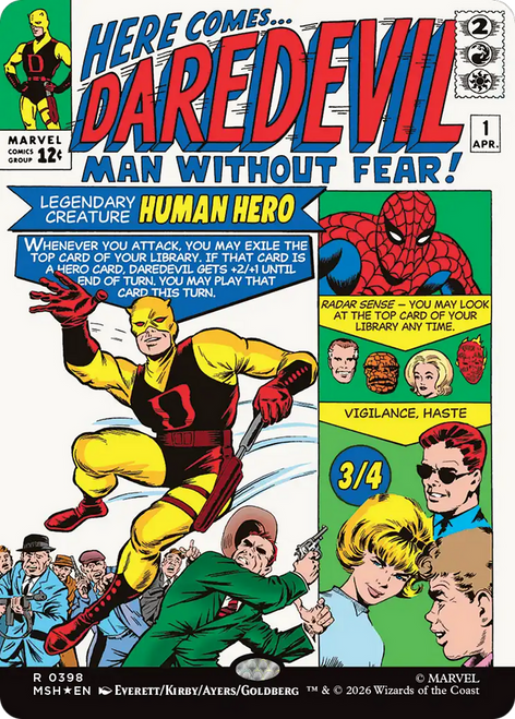 Daredevil, Man Without Fear (Classic Comic Foil)