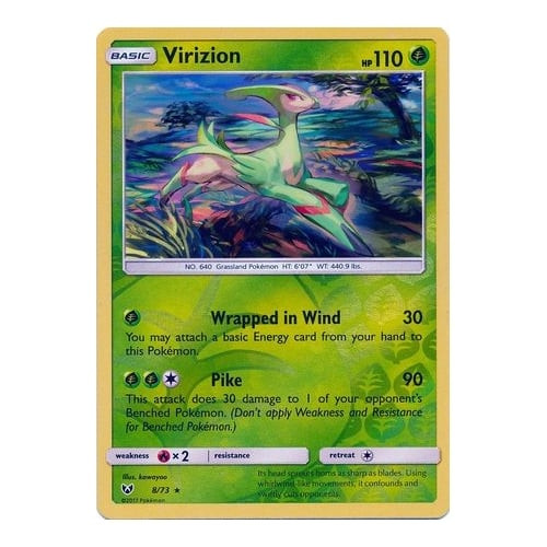 Shining Legends 08/73 Virizion (Reverse Holo)