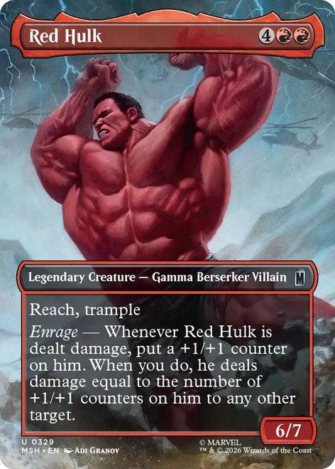 Red Hulk (Borderless Scene)