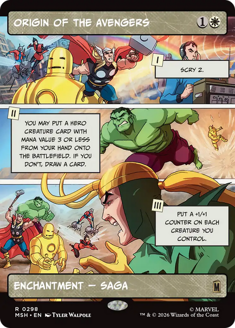 Origin of the Avengers (Borderless Panel)
