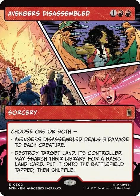 Avengers Disassembled (Borderless Panel)