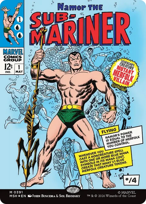 Namor the Sub-Mariner (Classic Comic Foil)