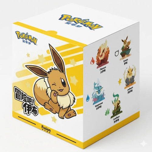 (SIMPLIFIED CHINESE) Pokemon Eevee Evolution "Adventure" Volume 2 Blind Box