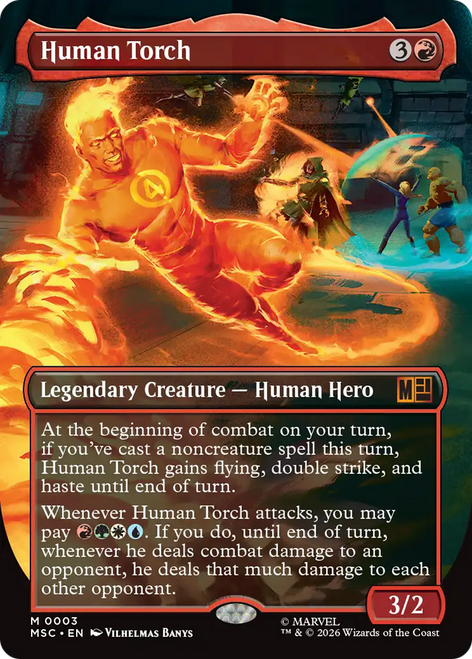 Human Torch (Borderless Art)