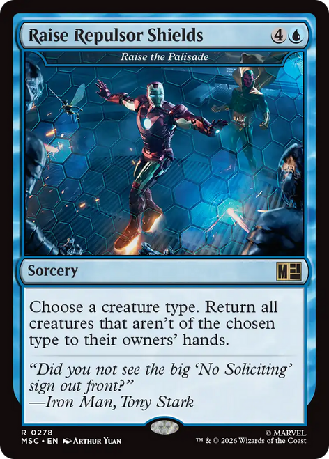 Raise the Palisade [Raise Repulsor Shields]