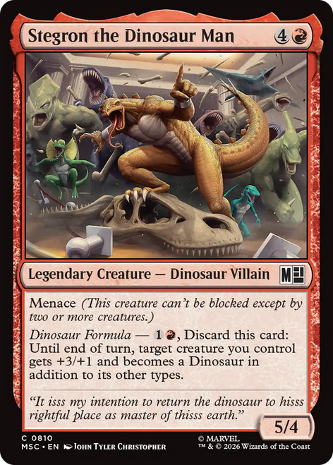 Stegron the Dinosaur Man