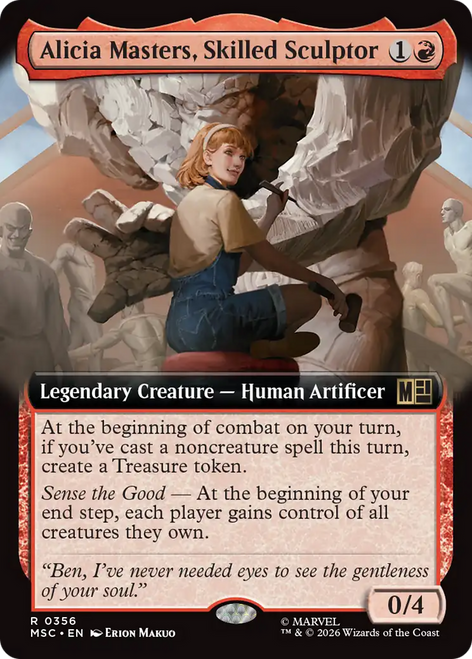 Alicia Masters, Skilled Sculptor (Extended Art)