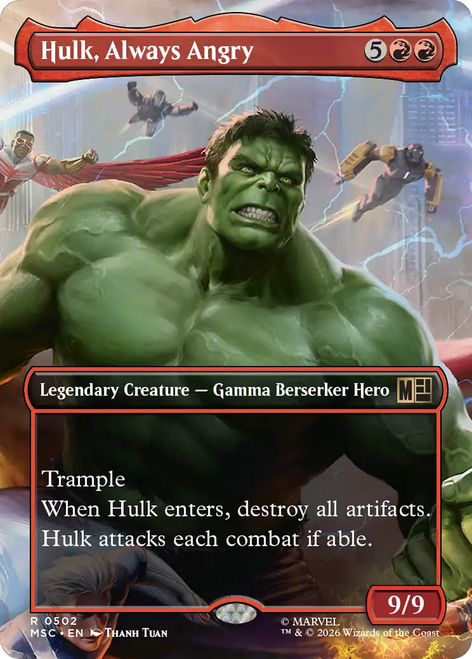 Hulk, Always Angry (Borderless Scene)