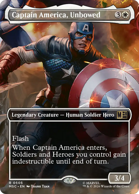 Captain America, Unbowed (Borderless Scene)