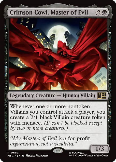 Crimson Cowl, Master of Evil (Foil)