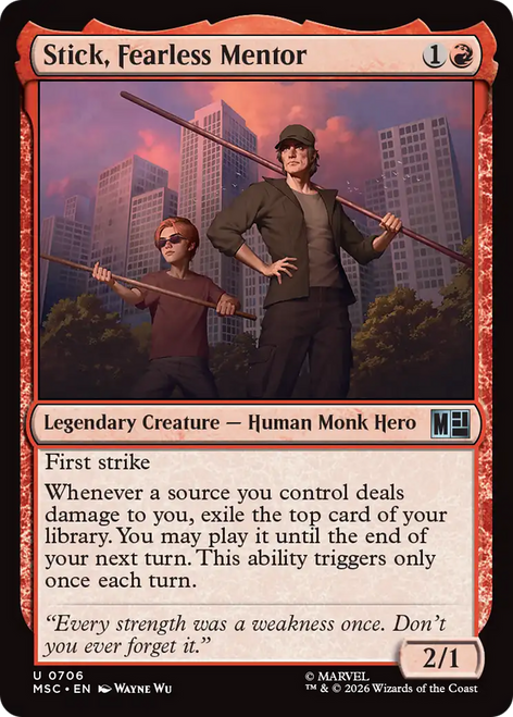 Stick, Fearless Mentor (Foil)