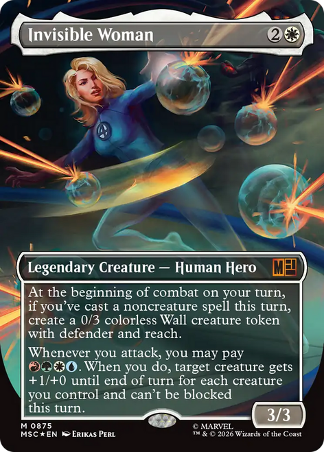 Invisible Woman (Borderless Surge Foil)