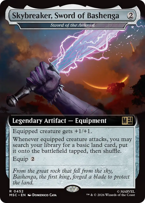 Sword of the Animist [Skybreaker, Sword of Bashenga] (Extended Art)