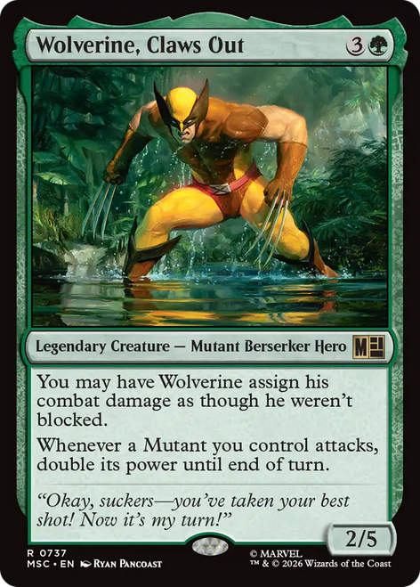 Wolverine, Claws Out (Foil)
