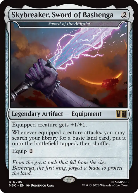 Sword of the Animist [Skybreaker, Sword of Bashenga] (Surge Foil)