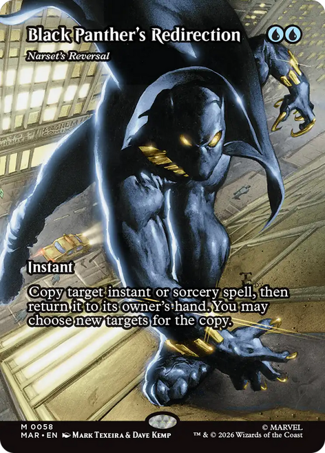 Narset's Reversal [Black Panther's Redirection] (Borderless Source Material)