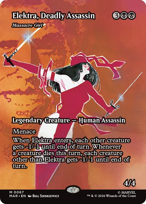 Massacre Girl [Elektra, Deadly Assassin] (Borderless Source Material)