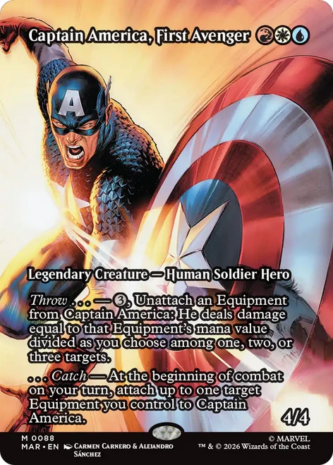 Captain America, First Avenger (Borderless Source Material Foil)